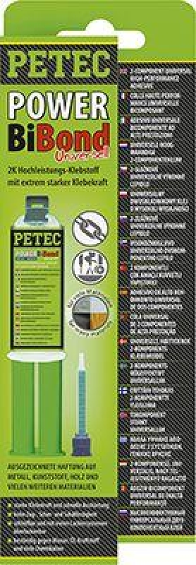 2x PETEC Bibond 24ml Hochleistungsklebstoff / 2 Komponenten / Reparatur // 98625