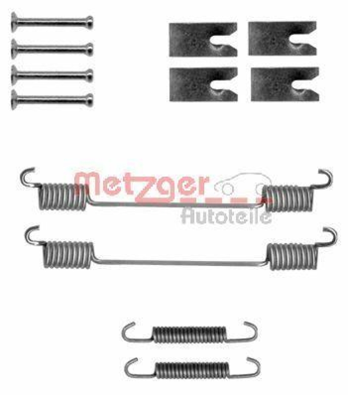 METZGER Zubeh&ouml;rsatz Bremsbacken Trommelbremse Montagesatz 105-0836