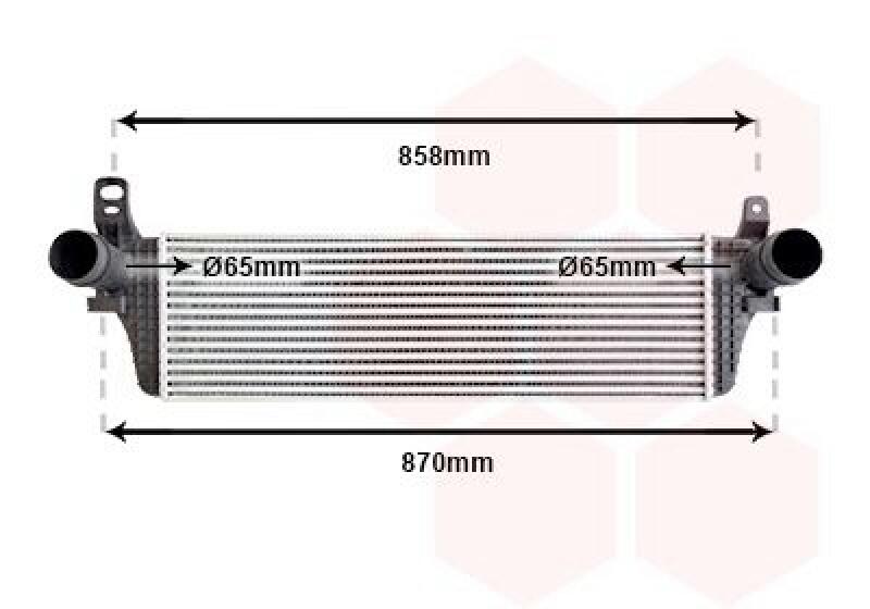 VAN WEZEL Intercooler, charger