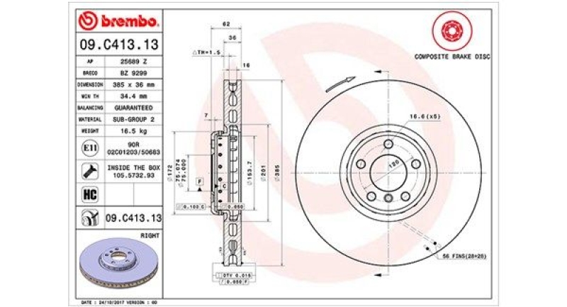 2x MAGNETI MARELLI Bremsscheibe