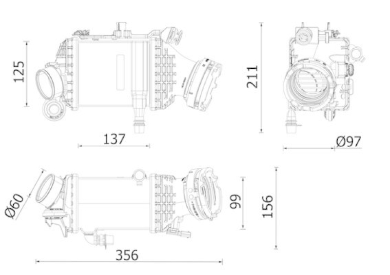 MAHLE Ladeluftkühler BEHR *** PREMIUM LINE ***