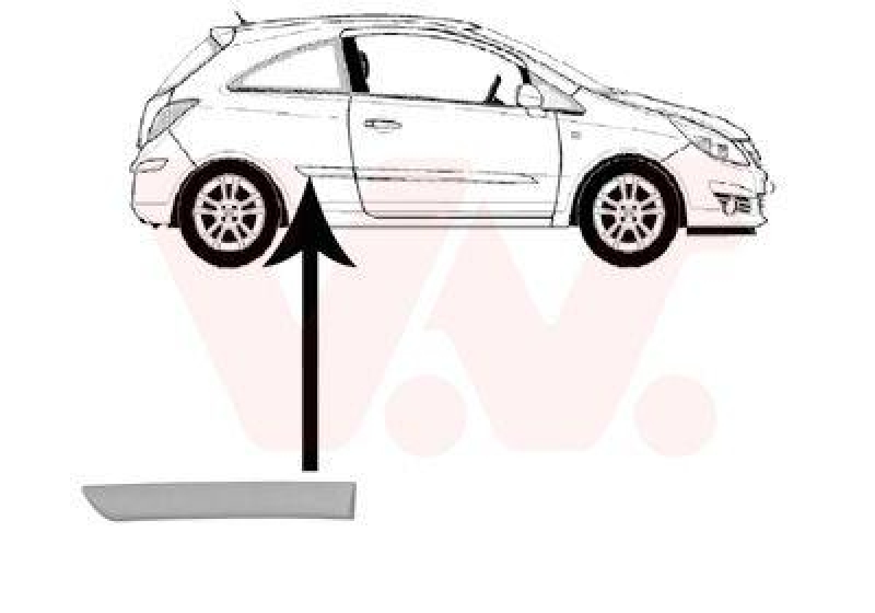 VAN WEZEL Trim/Protective Strip, sidewall
