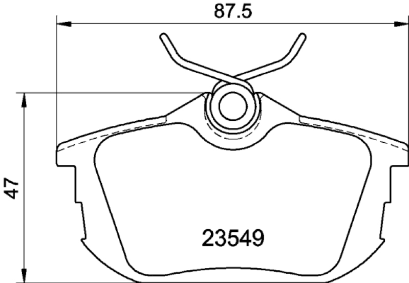 HELLA Brake Pad Set, disc brake