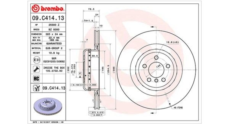 2x MAGNETI MARELLI Brake Disc
