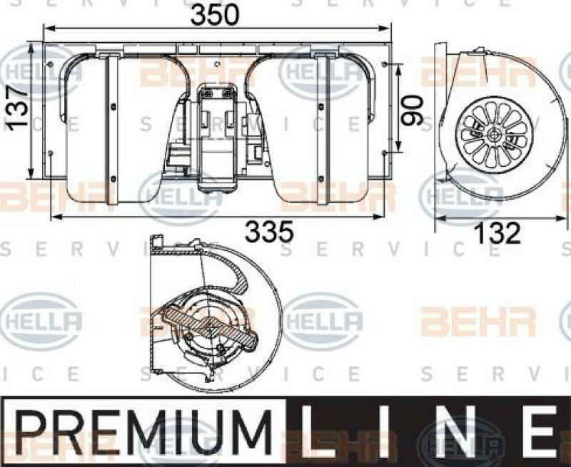 HELLA Innenraumgebläse BEHR HELLA SERVICE *** PREMIUM LINE ***