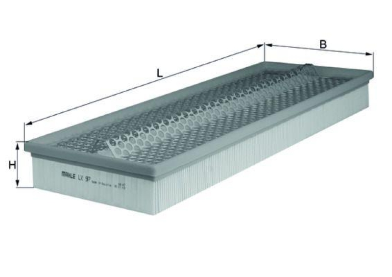 MAHLE ORIGINAL Luftfilter LX 97