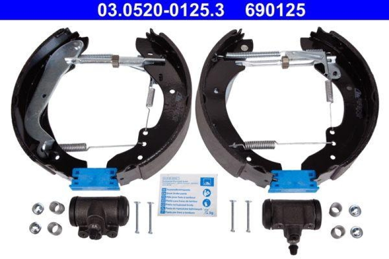 ATE Bremsbackensatz Original ATE TopKit 03.0520-0125.3