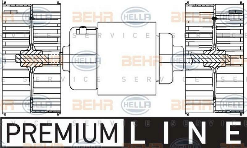 HELLA Interior Blower BEHR HELLA SERVICE *** PREMIUM LINE ***