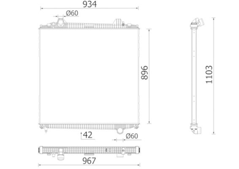 MAHLE K&uuml;hler, Motork&uuml;hlung BEHR *** PREMIUM LINE *** CR 103 000P