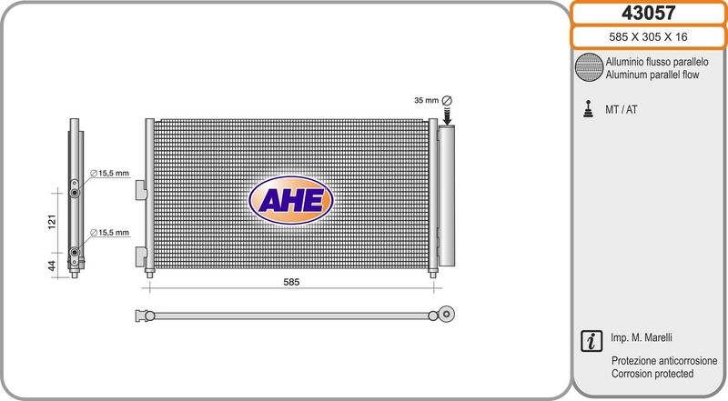 AHE Condenser, air conditioning