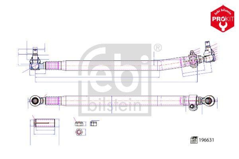FEBI BILSTEIN Lenkstange ProKit 196631
