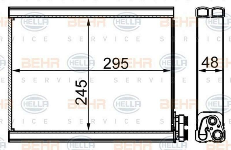 HELLA Evaporator, air conditioning