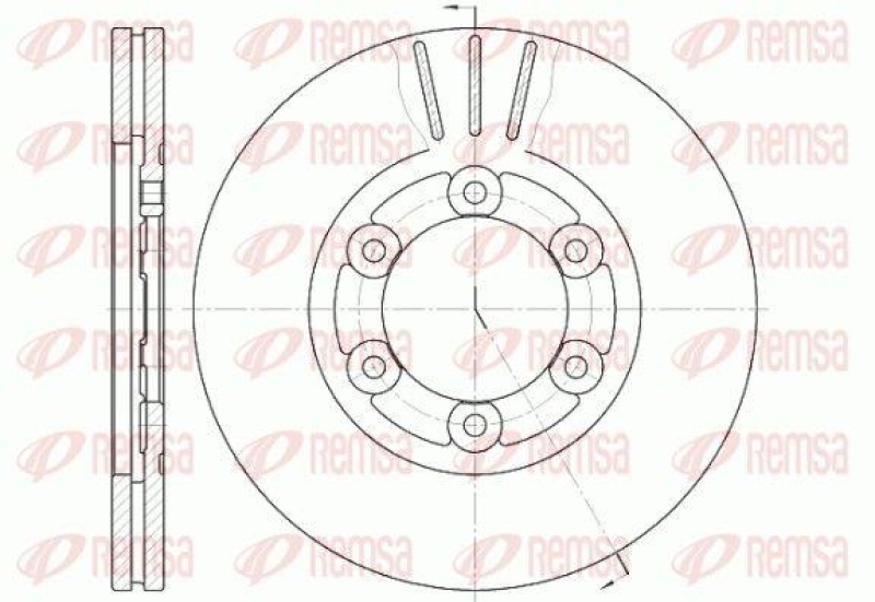 2x REMSA Brake Disc