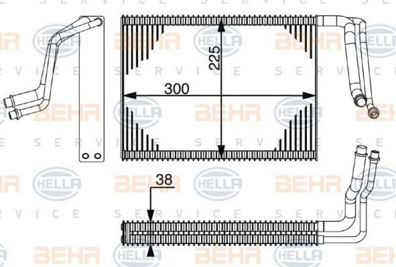 HELLA Evaporator, air conditioning