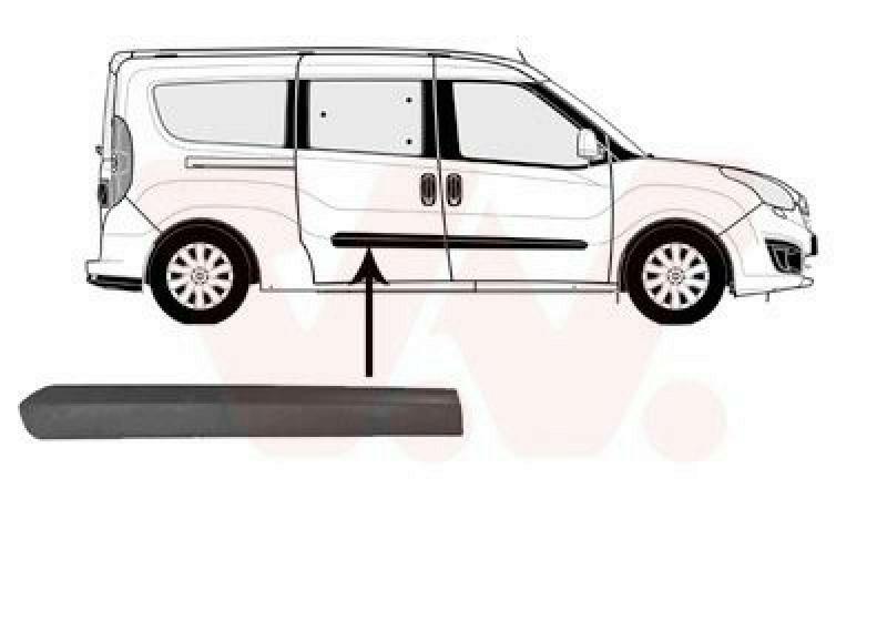 VAN WEZEL Trim/Protective Strip, door