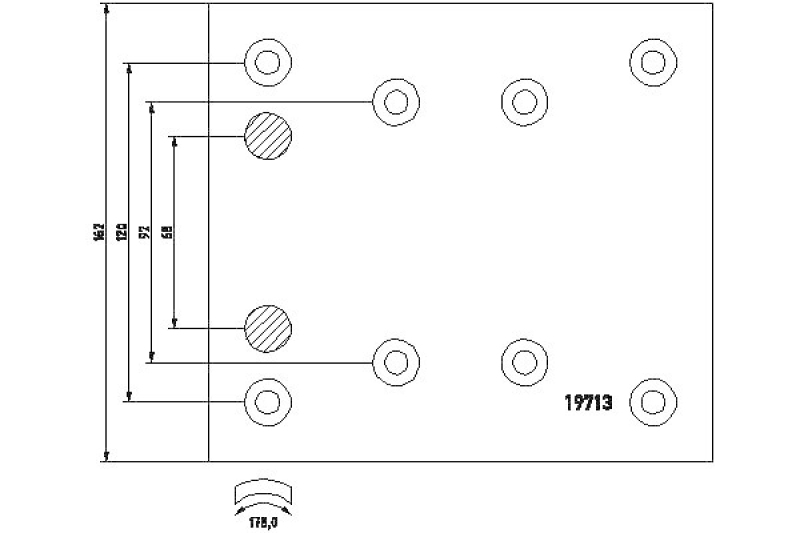 TEXTAR Brake Lining Kit, drum brake