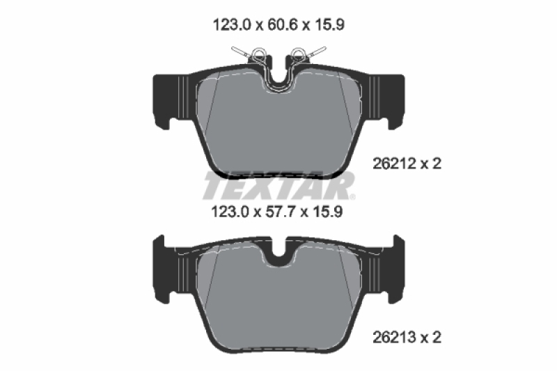 TEXTAR Brake Pad Set, disc brake Q+