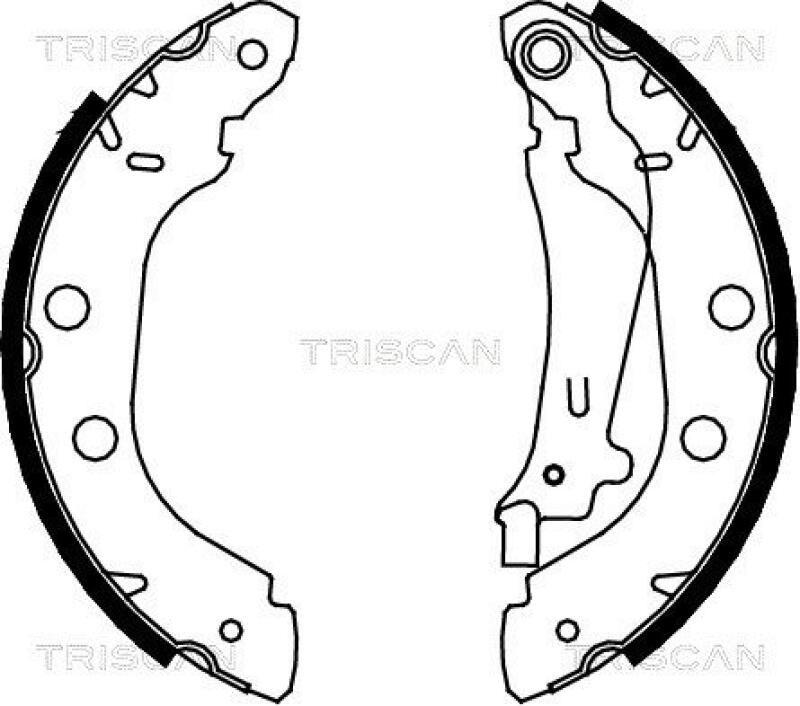 TRISCAN Bremsbackensatz