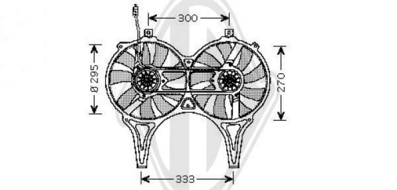 DIEDERICHS Fan, A/C condenser DIEDERICHS Climate