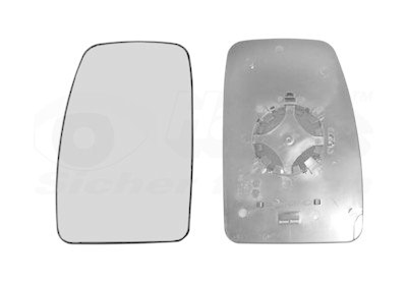 VAN WEZEL Mirror Glass, outside mirror * HAGUS *