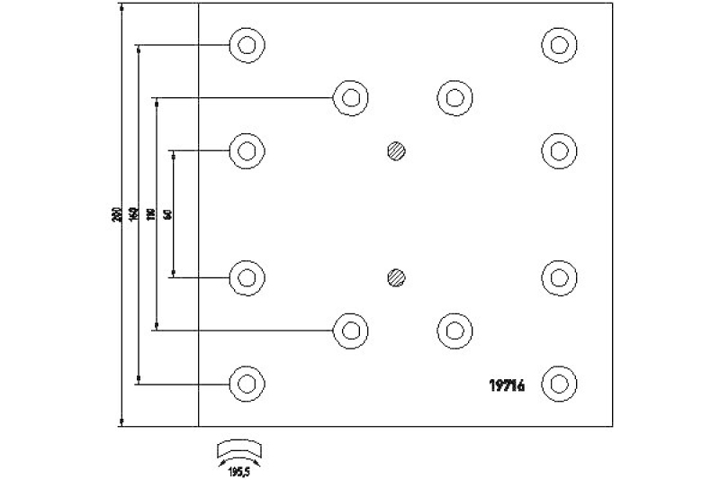 TEXTAR Brake Lining Kit, drum brake