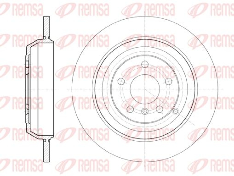 2x REMSA Brake Disc