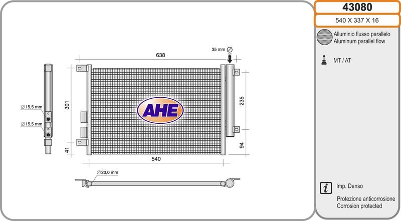 AHE Condenser, air conditioning