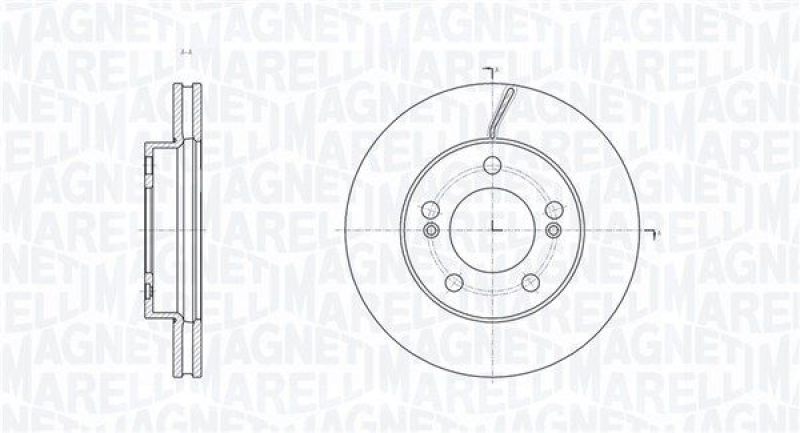 2x MAGNETI MARELLI Brake Disc