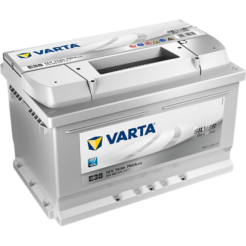 VARTA Autobatterie Starterbatterie Batterie GUG Silver Dynamic 12V 74Ah 750A B13