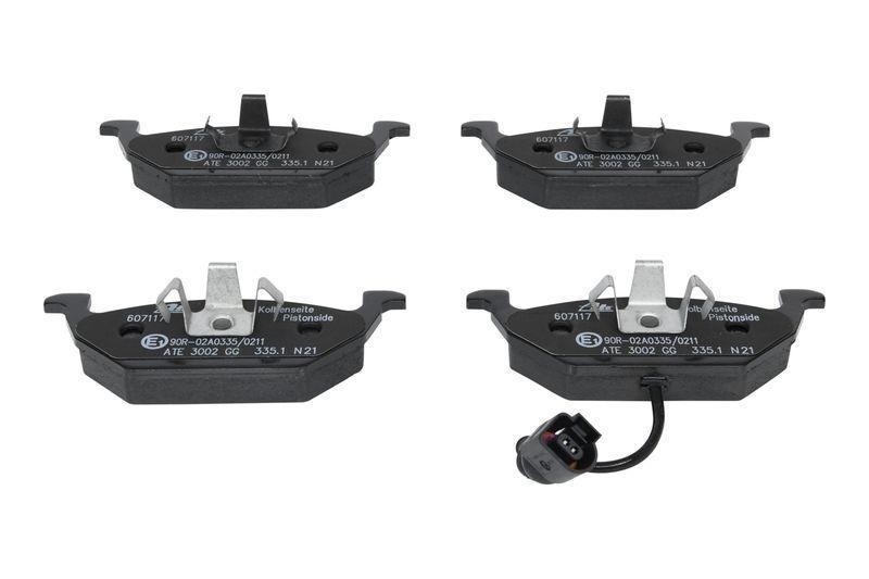 ATE Powerdisc Bremsscheiben + Bremsbeläge Vorne Hinten passend für VW Polo Skoda