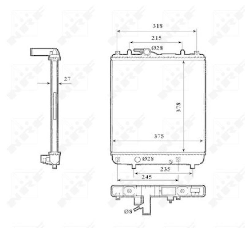 NRF Radiator, engine cooling