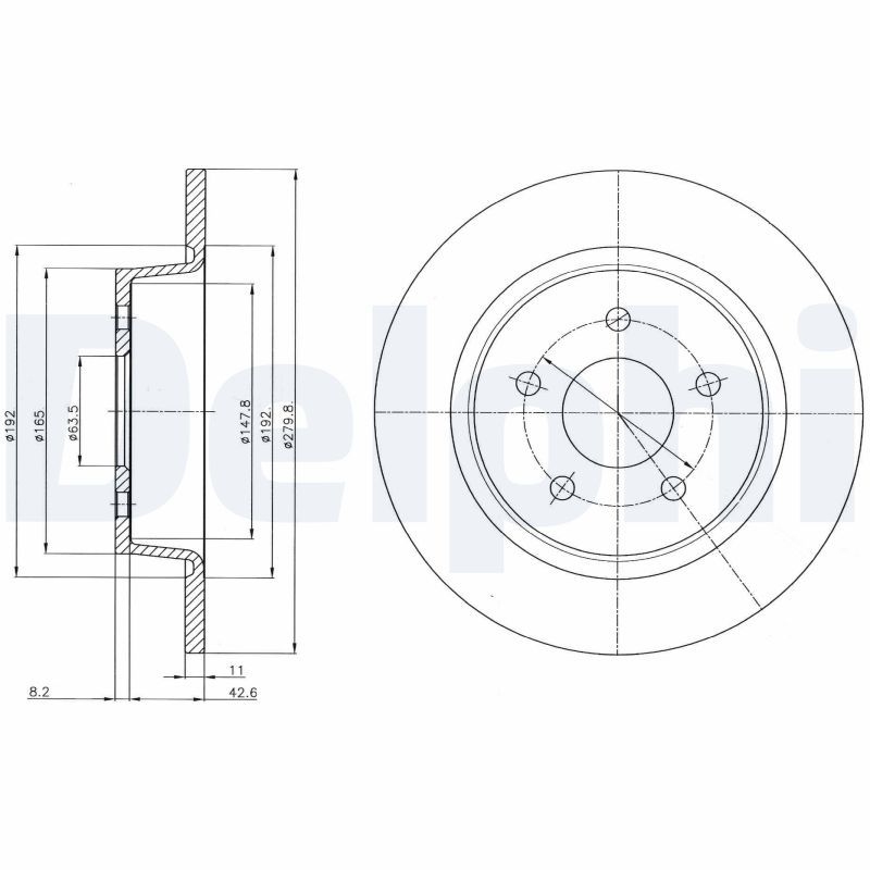 2x DELPHI Bremsscheibe