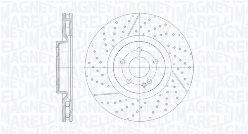 2x MAGNETI MARELLI Bremsscheibe