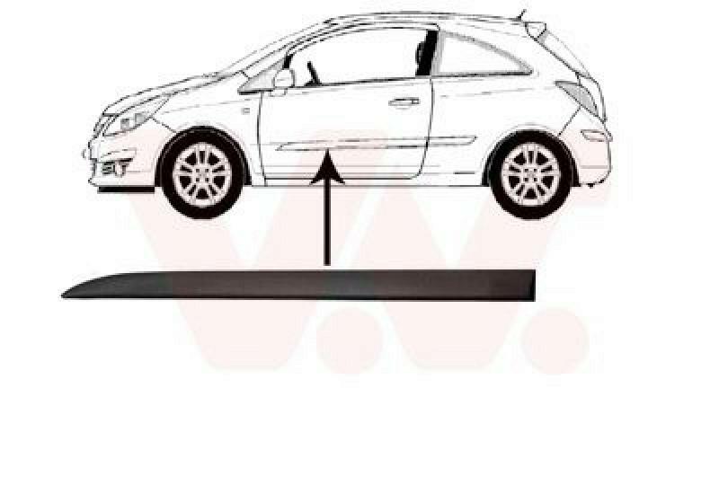 VAN WEZEL Trim/Protective Strip, door