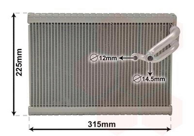 VAN WEZEL Verdampfer, Klimaanlage
