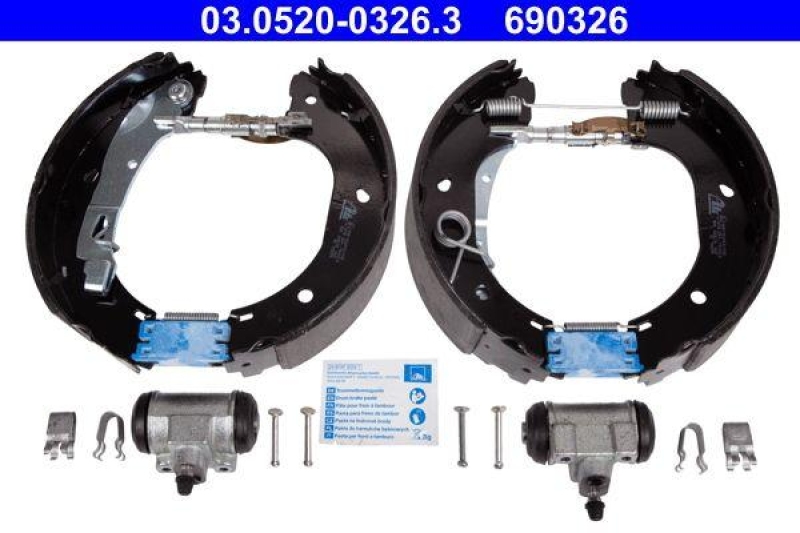 ATE Brake Shoe Set Original ATE TopKit