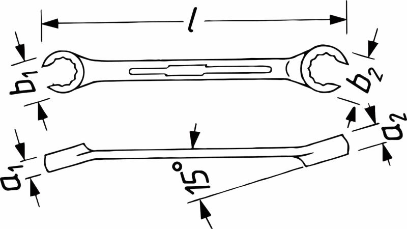 HAZET Double Ring Spanner