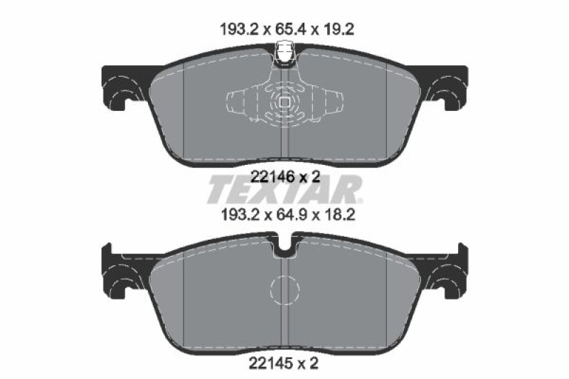 TEXTAR Brake Pad Set, disc brake Q+