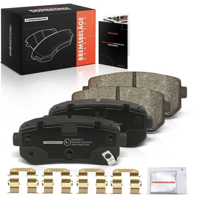 4x Frankberg Bremsbeläge Hinterachse 5481FB0032835