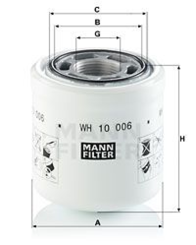 MANN-FILTER Filter, operating hydraulics