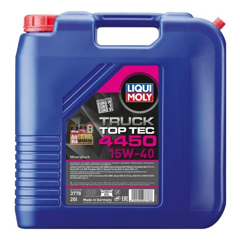 LIQUI MOLY Motoröl Top Tec Truck 4450 15W-40