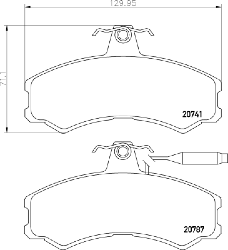 HELLA Brake Pad Set, disc brake