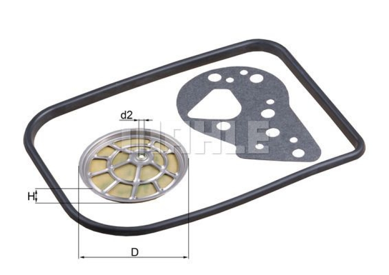 KNECHT Hydraulic Filter, automatic transmission