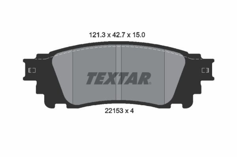 TEXTAR Bremsbelagsatz, Scheibenbremse