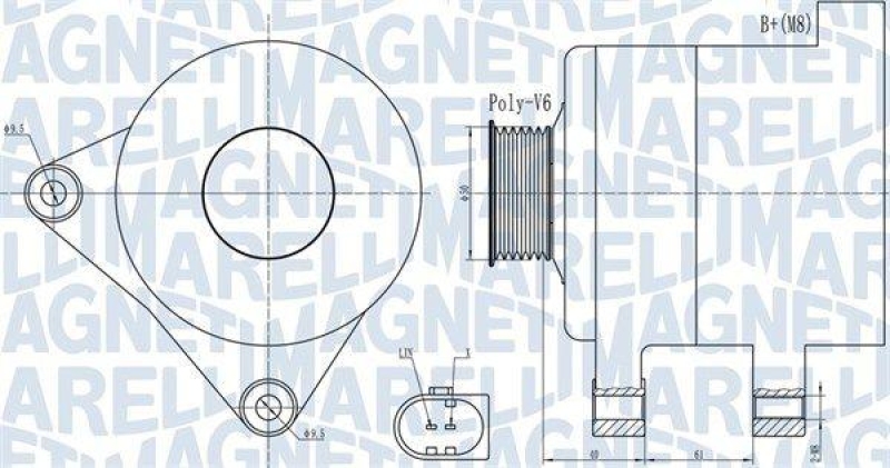 MAGNETI MARELLI Generator 63731986010