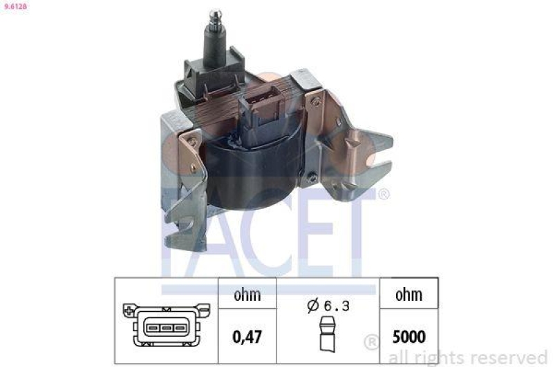FACET Zündspule Made in Italy - OE Equivalent