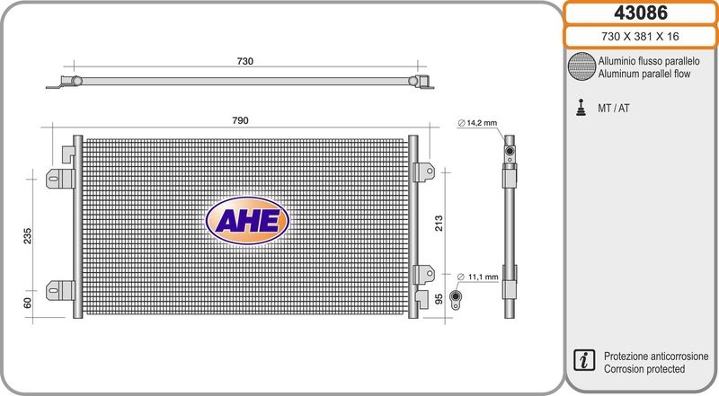 AHE Condenser, air conditioning