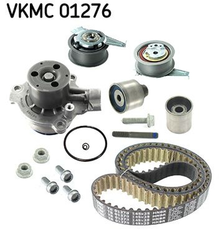 SKF Wasserpumpe + Zahnriemensatz VKMC 01276