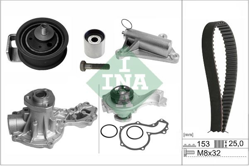 INA Water Pump & Timing Belt Kit