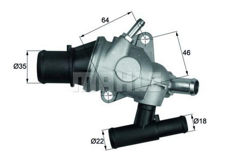 BEHR Thermostat für Kühlmittel / Kühlerthermostat